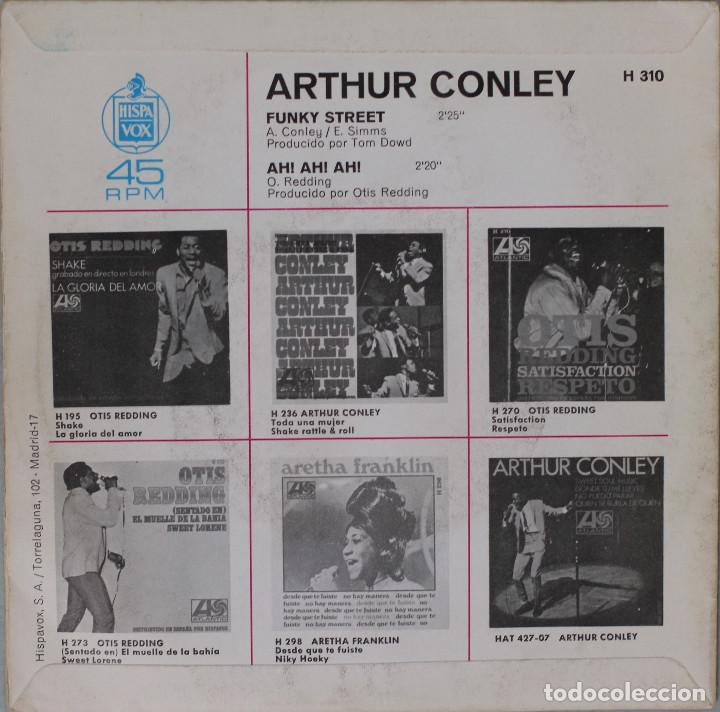 Discos de vinilo: ARTHUR CONLEY// FUNKY STREET// 1968// SINGLE// ATLANTIC - Foto 2