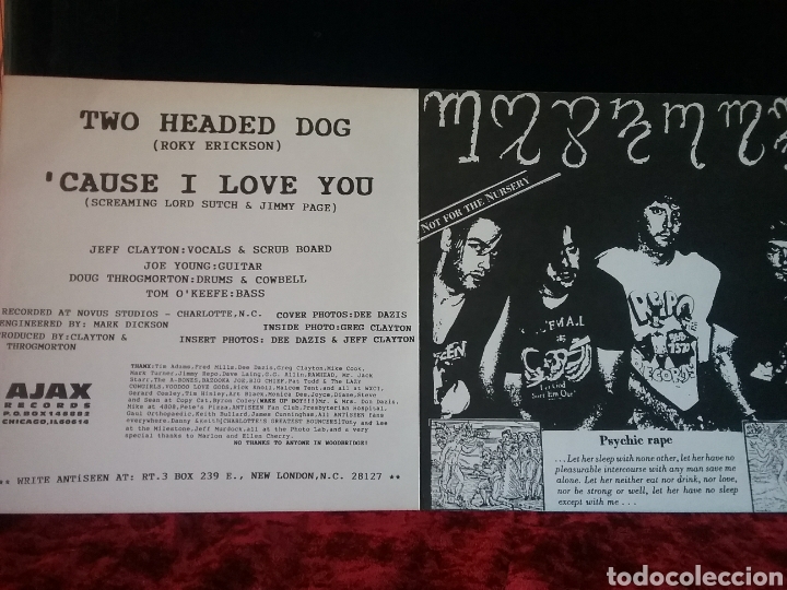 Discos de vinilo: ANTISEEN 1990 AJAX RECORDS - Foto 4