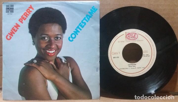 Discos de vinilo: GWEN PERRY / CONTESTAME / SINGLE 7 INCH - Foto 1