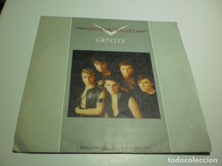 Discos de vinil: single promoci&oacute;n spandau ballet. gently. glow. chrysalis 1982 spain (probado, bien, buen estado)
