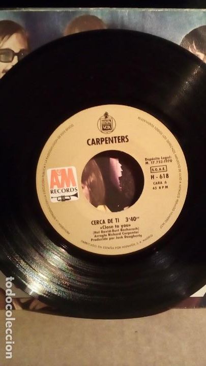 Discos de vinilo: CARPENTERS - CLOSE TO YOU . - Foto 2