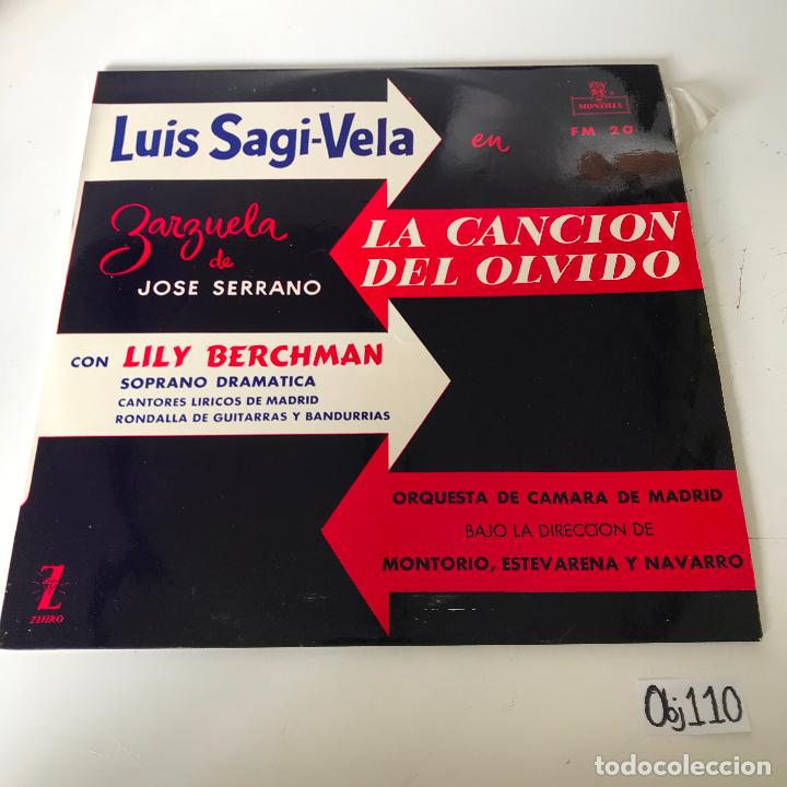 Discos de vinilo: La canci&oacute;n del olvido - Foto 1
