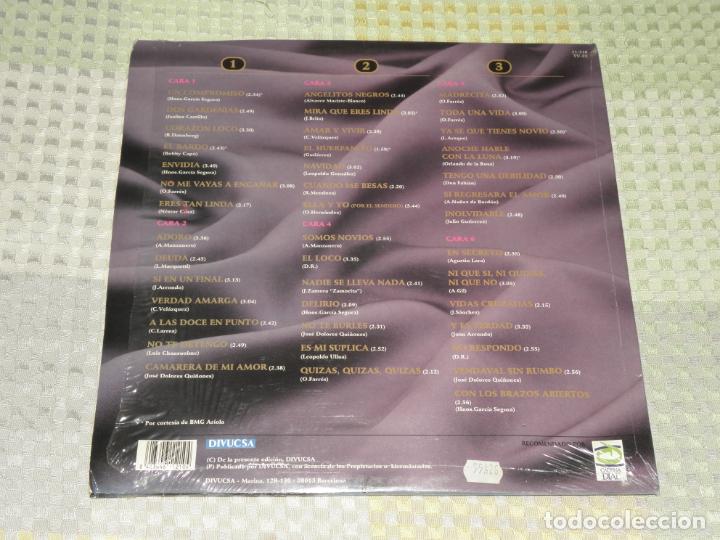 Discos de vinilo: LOS BOLEROS DE MACH&Iacute;N 3 LP 1988 - Foto 2