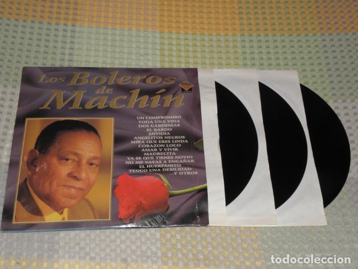 Discos de vinilo: LOS BOLEROS DE MACH&Iacute;N 3 LP 1988 - Foto 1
