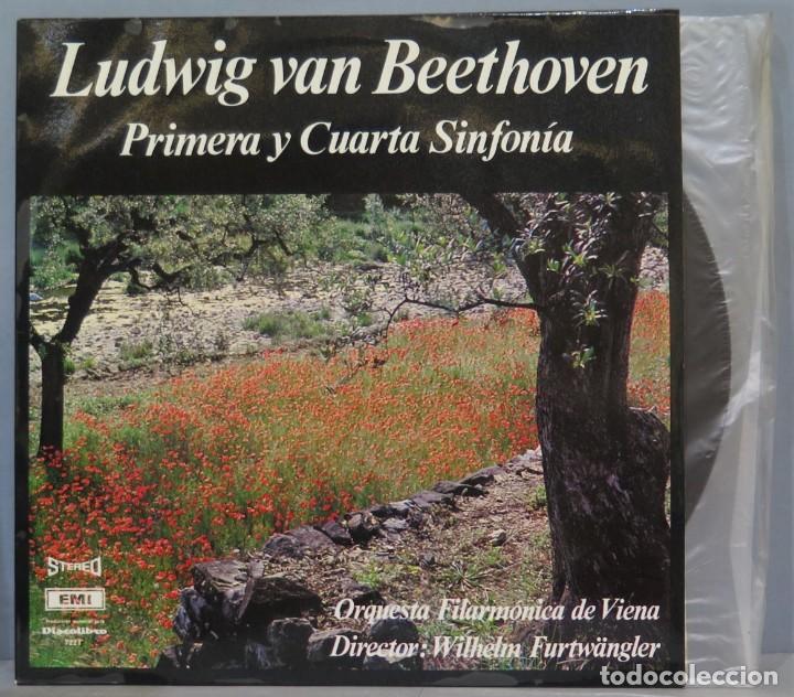 Discos de vinilo: LP. BEETHOVEN. PRIMERA Y CUARTA SINFONIA - Foto 1