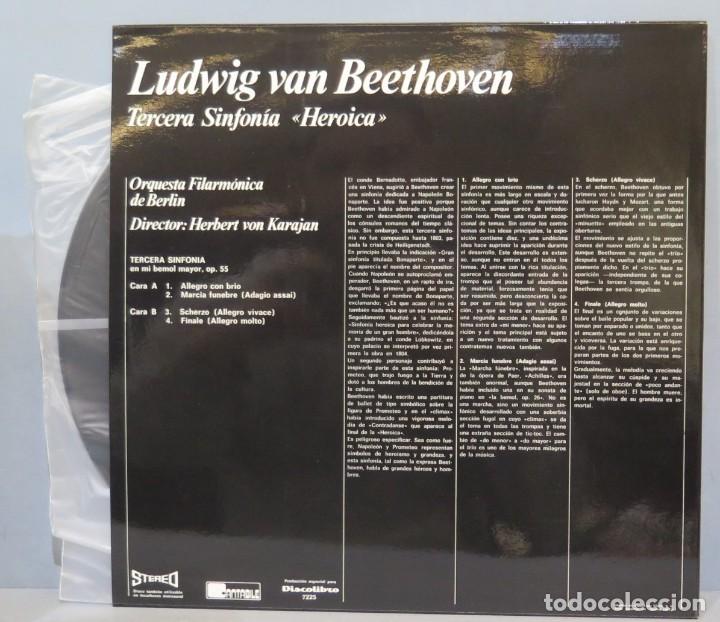 Discos de vinilo: LP. BEETHOVEN. TERCERA SINFONIA - Foto 2