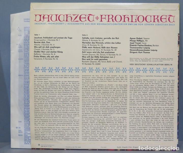 Discos de vinilo: LP. BACH. JAUCHZET - Foto 2