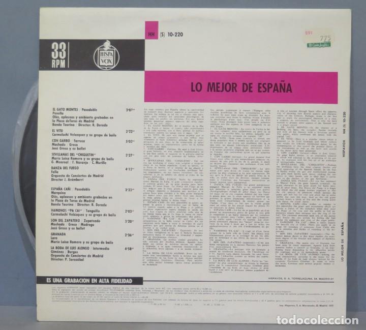 Discos de vinilo: LP. LO MEJOR DE ESPA&Ntilde;A - Foto 2