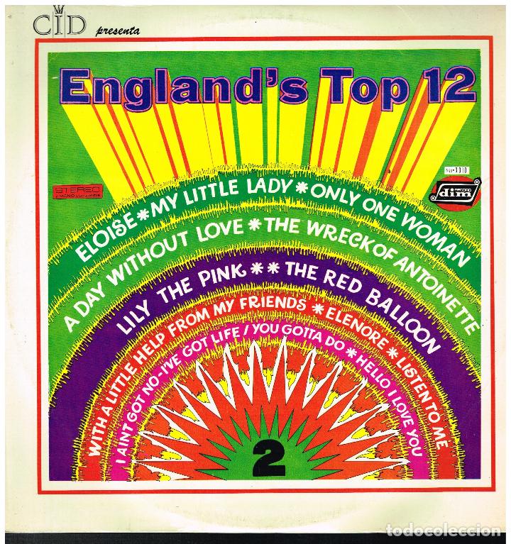 Discos de vinilo: ENGLANDS TOP 12, VOL. 2 - LP 1969 - Foto 1