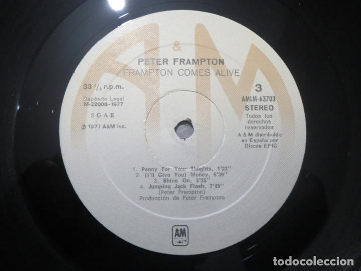 Discos de vinilo: PETER FRAMPTON COME ALIVE! A&M 1977 LP VINILO - Foto 8