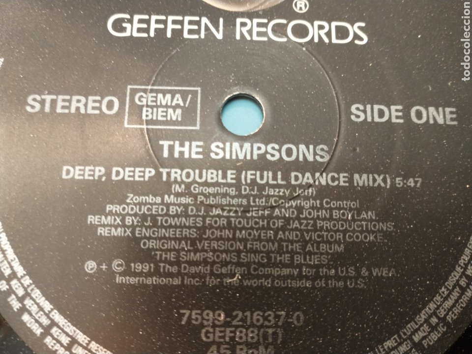 Discos de vinilo: The Simpsons maxisingle - Foto 3 - 224026246