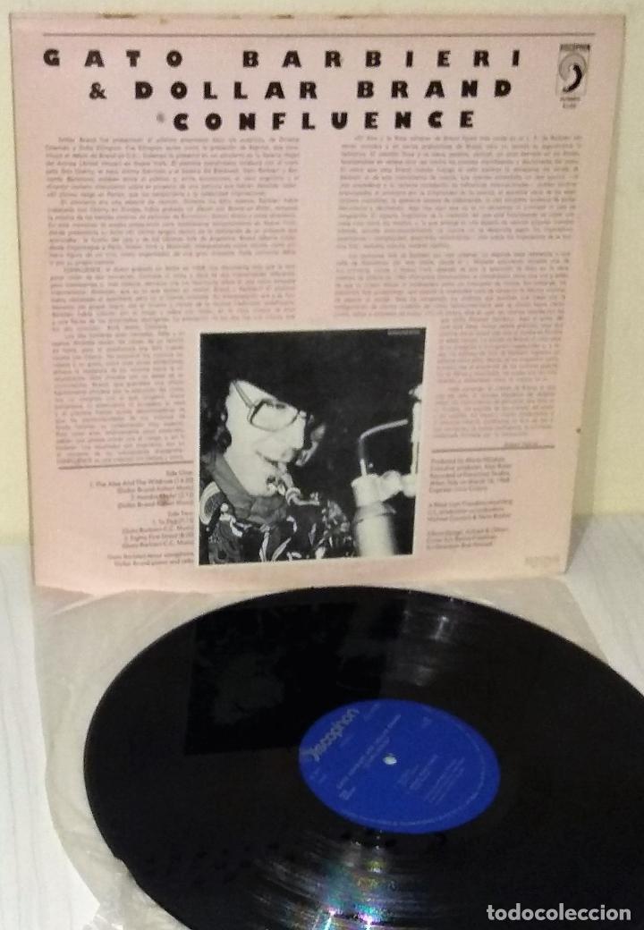 Discos de vinilo: GATO BARBIERI & DOLLAR BRAND - CONFLUENCE DISCOPHON - 1977 - Foto 2