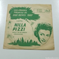 Discos de vinilo: NILLA PIZZI - CASETTA IN CANADA - ONDAMARINA - PREMIOS DE SAN REMO 1957. Lote 224101427