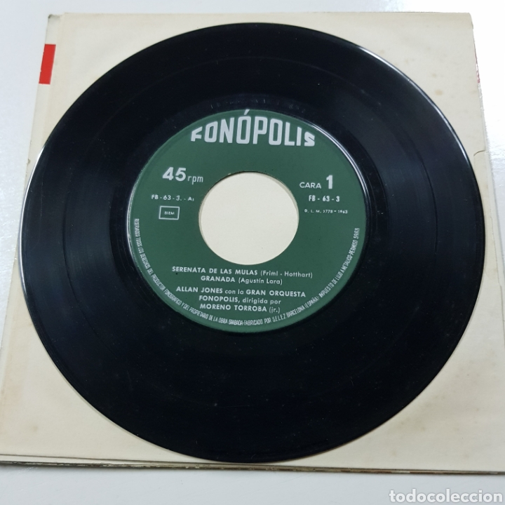Discos de vinilo: ALLAN JONES - SERENATA DE LASMULAS - Foto 3
