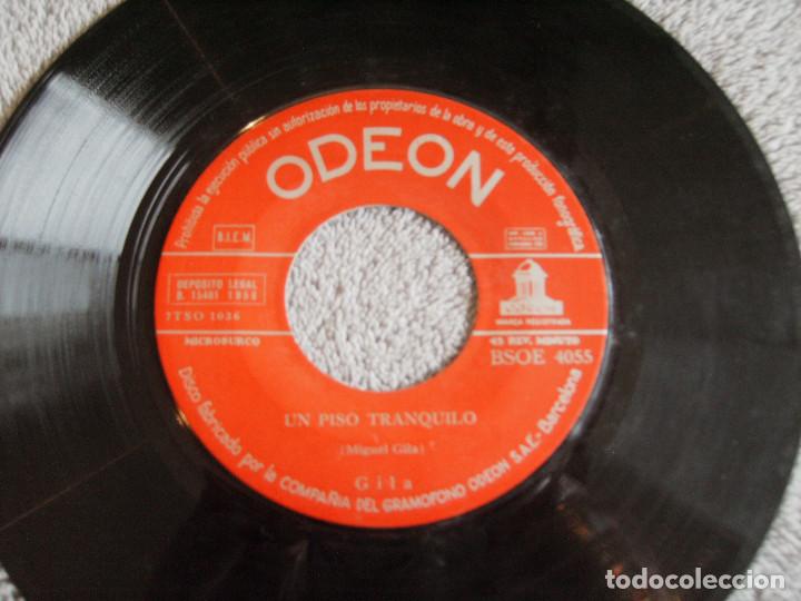 Discos de vinilo: GILA - SINGLE - UN PISO TRANQUILO + 1 - A&Ntilde;O 1958 - Foto 3