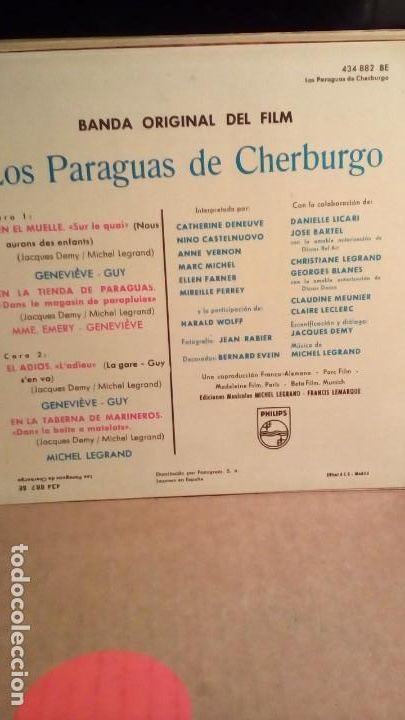 Discos de vinilo: LOS PARAGUAS DE CHERBURGO . - Foto 3