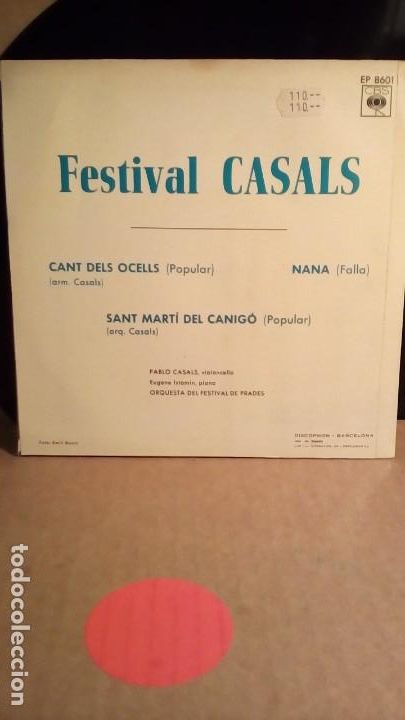 Discos de vinilo: PAU CASALS - EL CANT DELS OCELLS . - Foto 3