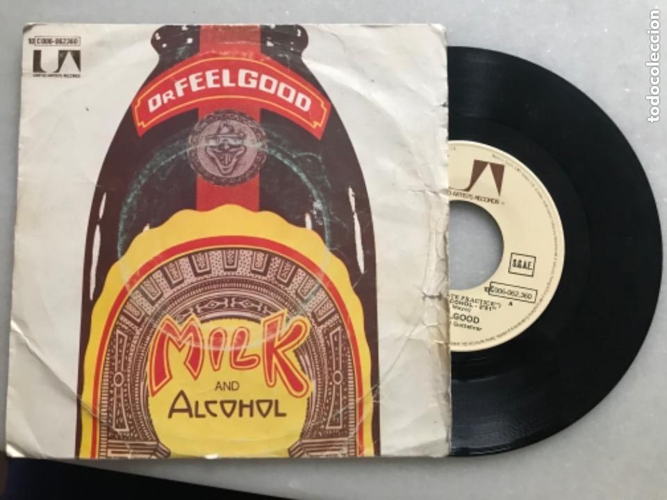 Discos de vinilo: Disco single Dr Feelgood. Milk and alcohol - Foto 1