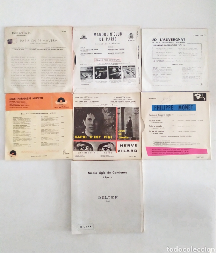 Discos de vinilo: Singles vinilo de m&uacute;sica francesa - Foto 2