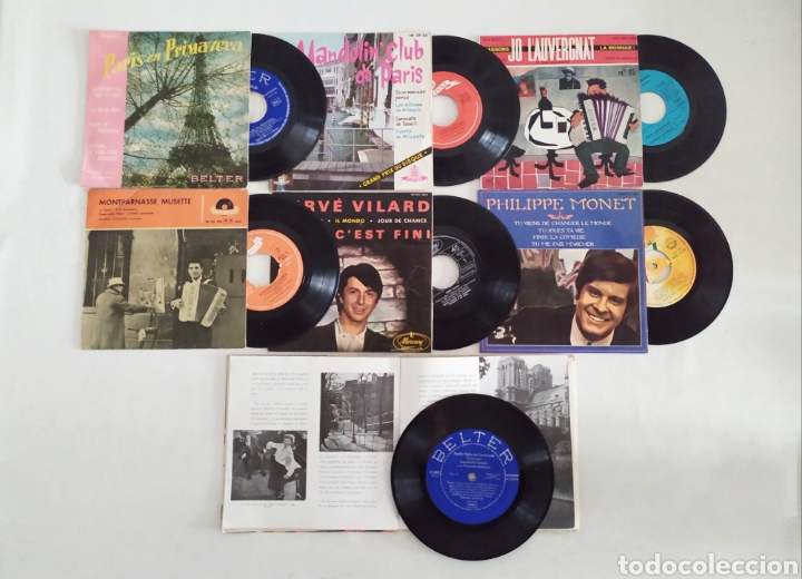 Discos de vinilo: Singles vinilo de m&uacute;sica francesa - Foto 3