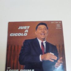 Discos de vinilo: LOUIS PRIMA JUST A GIGOLO + 3 ( CAPITOL FRANCE ). Lote 224284821