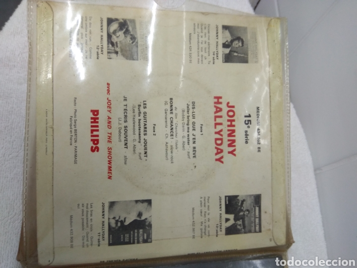 Discos de vinilo: Single Johnny Hallyday... 1964 - Foto 2