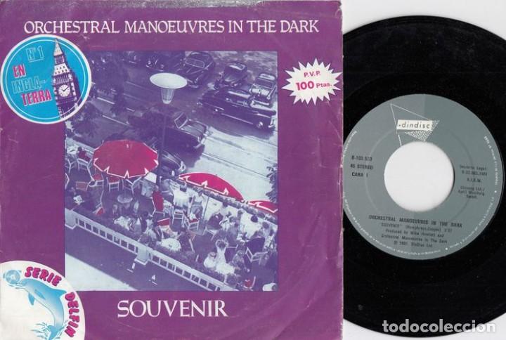 Discos de vinilo: OMD ORCHESTRAL MANOEUVRES IN THE DARK - SOUVENIR - SINGLE DE VINILO EDICION ESPA&Ntilde;OLA C-60