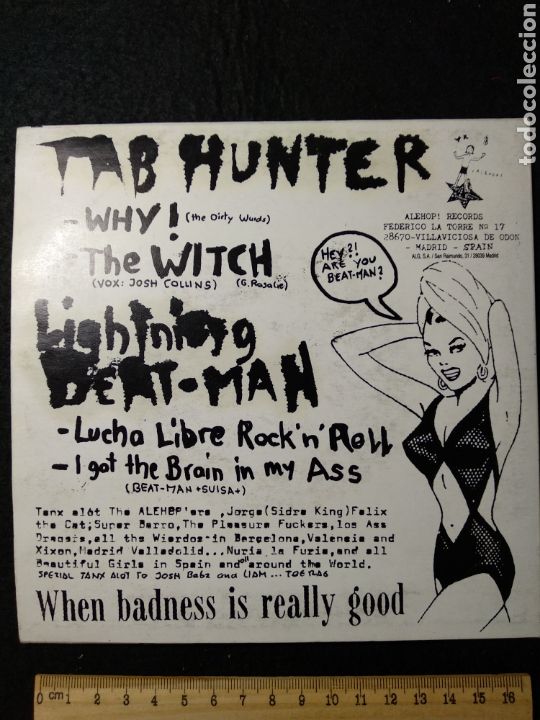 Discos de vinilo: Vinilo single Lightning Beat-Man // Tab Hunter - Foto 2