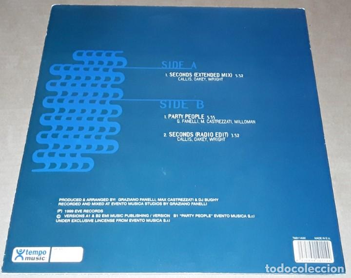 Discos de vinilo: MAXI SINGLE - TRANCEX - SECONDS - Foto 2