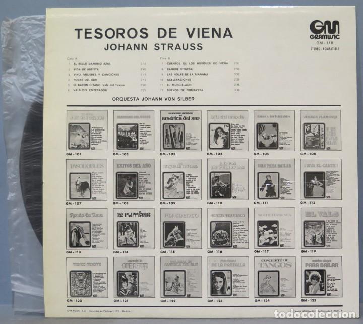 Discos de vinilo: LP. TESOROS DE VIENA. STRAUSS - Foto 2