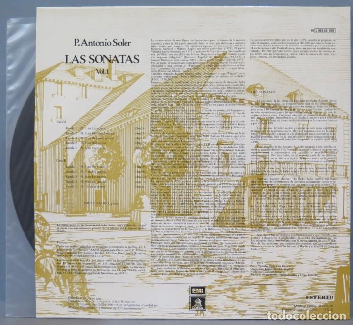 Discos de vinilo: LP. P.ANTONIO SOLER. LAS SONATAS VOL.1 - Foto 2