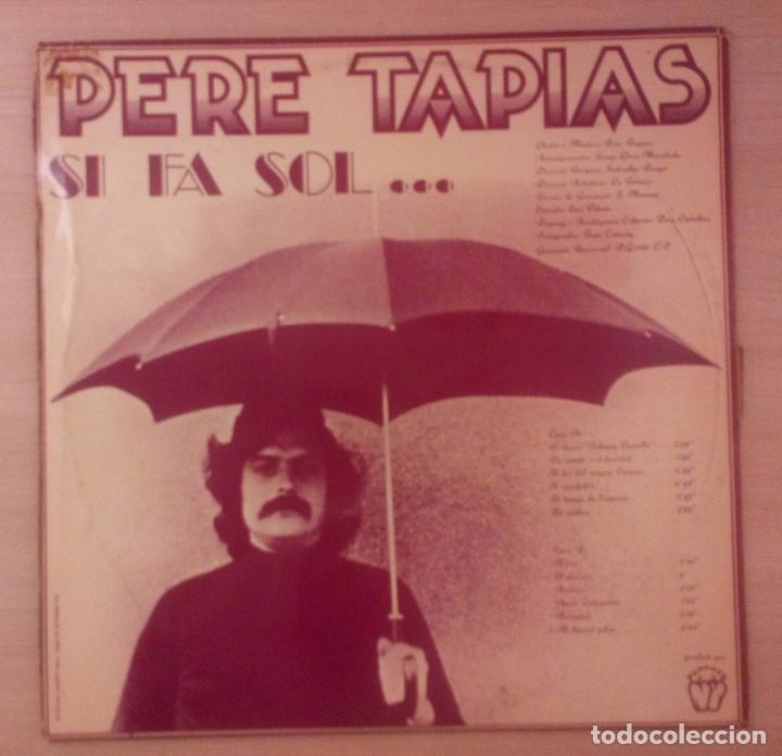 Discos de vinilo: Pere Tapias - Si Fa Sol... - Foto 2