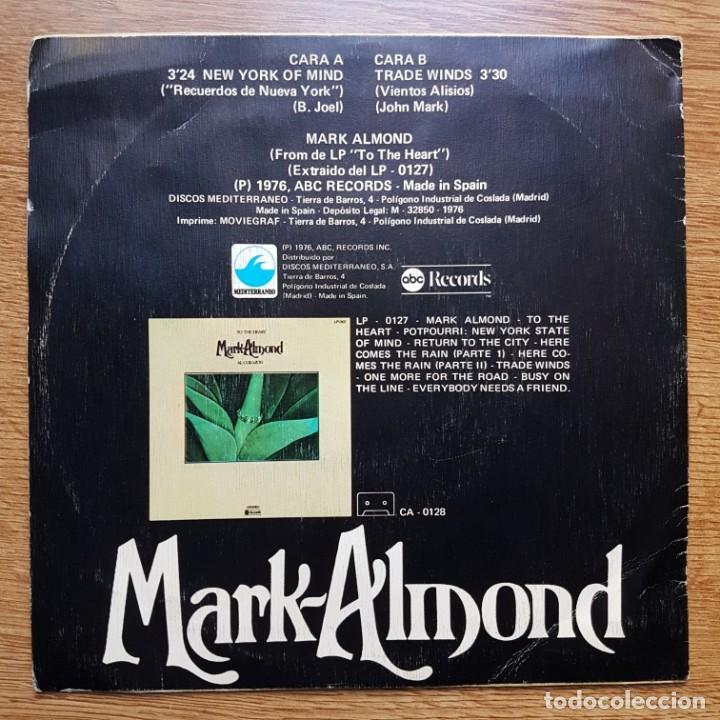 Discos de vinilo: DISCO SINGLE MARK ALMOND - Foto 2