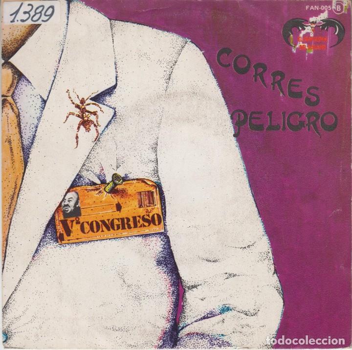 Discos de vinilo: V&ordm; Congreso single Corres Peligro 1983 - Foto 1