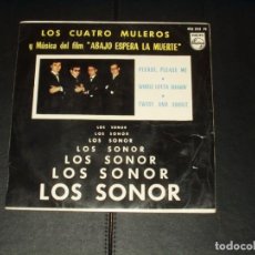Discos de vinilo: SONOR EP LOS CUATRO MULEROS+3. Lote 224373898