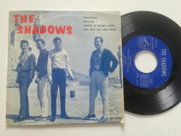 Discos de vinilo: THE SHADOWS - Geronimo +3 - EP LA VOZ DE SU AMO 1964 - Foto 1