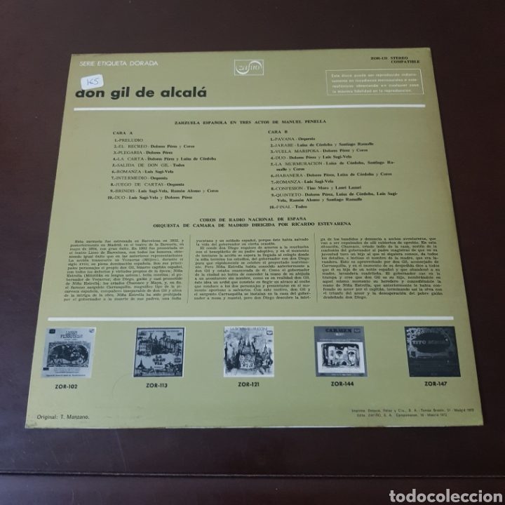 Discos de vinilo: DON GIL DE ALCALA - OPERA BUFA - MANUEL PENELLA - Foto 2