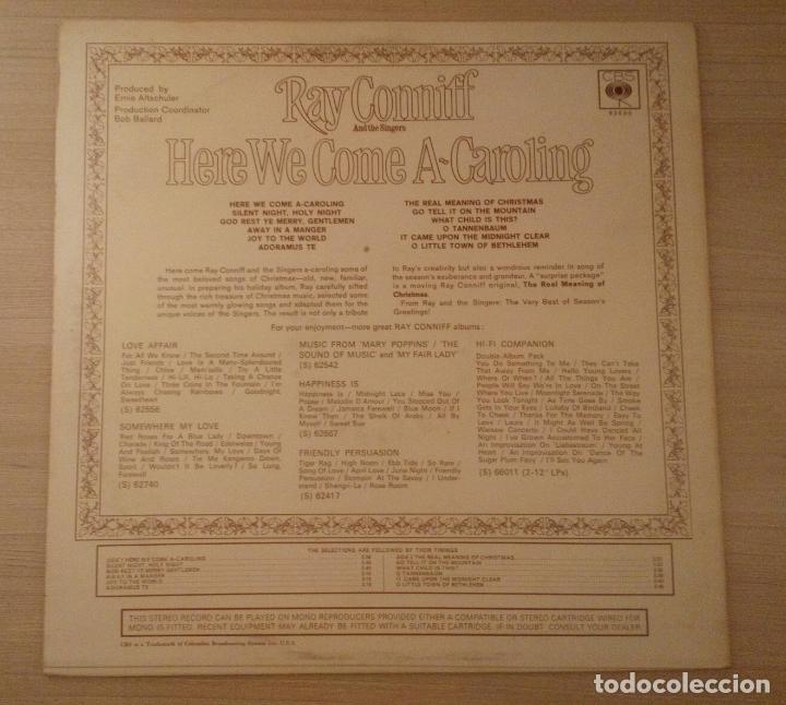 Discos de vinilo: Ray Conniff And The Singers - Here We Come A-Caroling - Foto 2