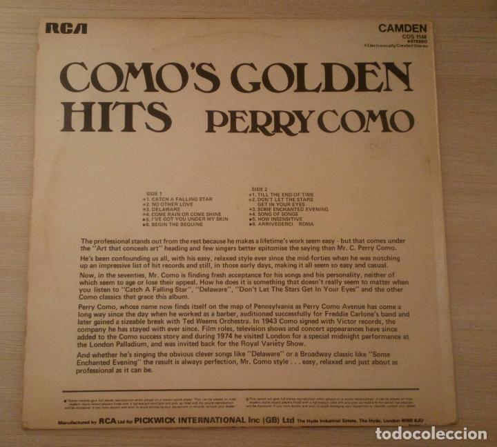 Discos de vinilo: Perry Como - Comos Golden Hits - Foto 2