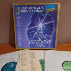 Discos de vinilo: CAJA-ÁLBUM / JOYAS MUSICALES PARA RECORDAR / MÚSICA PARA SOÑAR / TRIPLE LP / MBC. ***/***. Lote 224426585