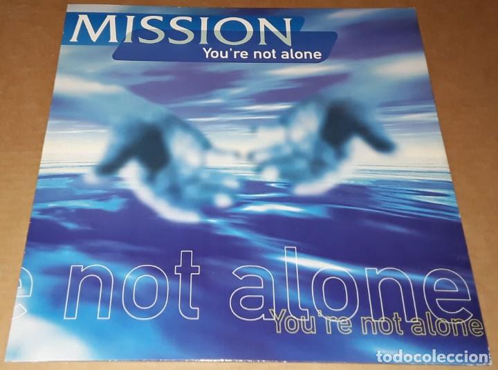 Discos de vinilo: MAXI SINGLE - MISSION - YOURE NOT ALONE - MISSION - Foto 1