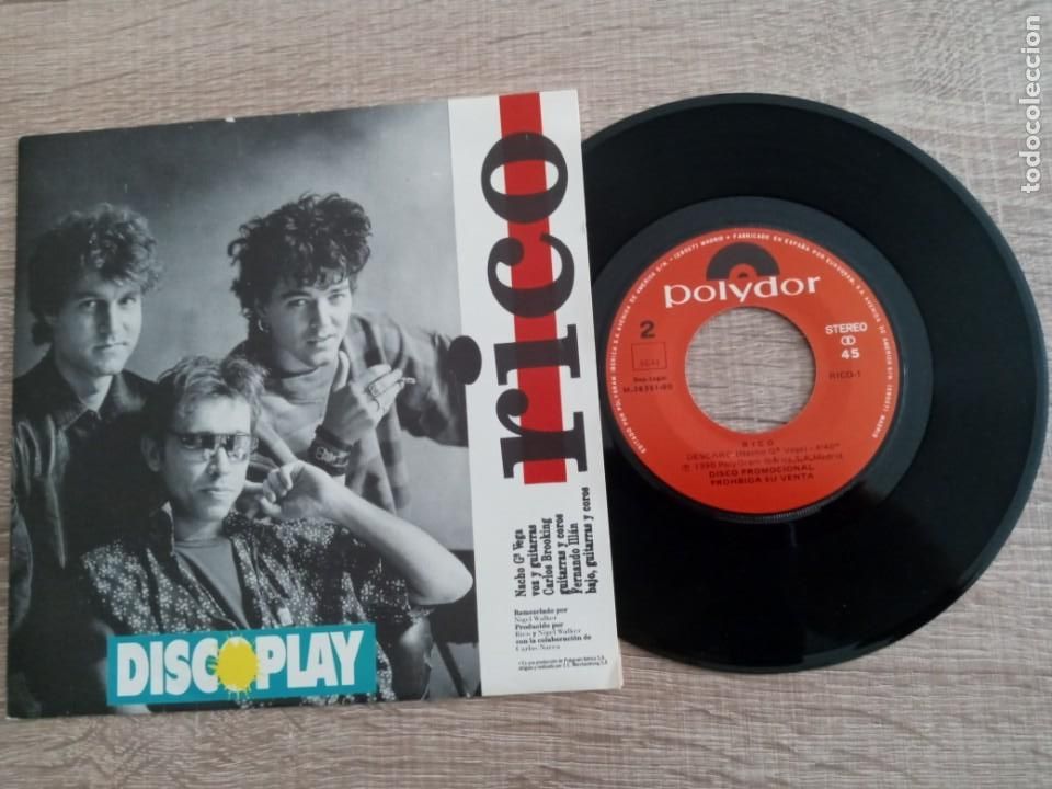 Discos de vinilo: RICO .SINGLE 1990 DESCARO .PROMOCIONAL. - Foto 1