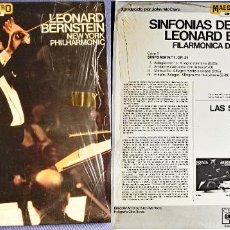 Discos de vinilo: LAS NUEVE SINFONÍAS DE BEETHOVEN EN 7 LP'S - LEONARD BERNSTEIN.