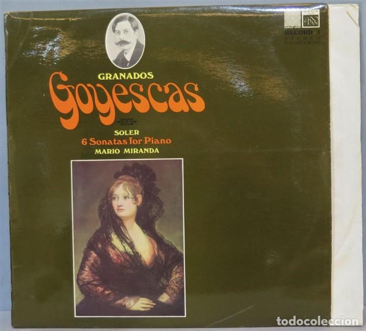 Dischi in vinile: LP. GRANADOS GOYESCAS. 6 SONATAS FOR PIANO