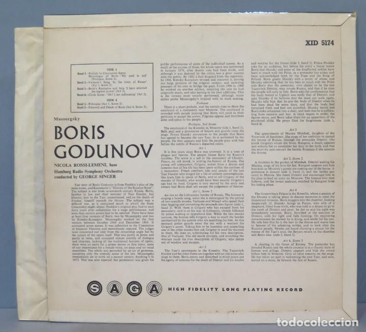 Discos de vinilo: LP. BORIS GODUNOV. MUSSORGSKY - Foto 2