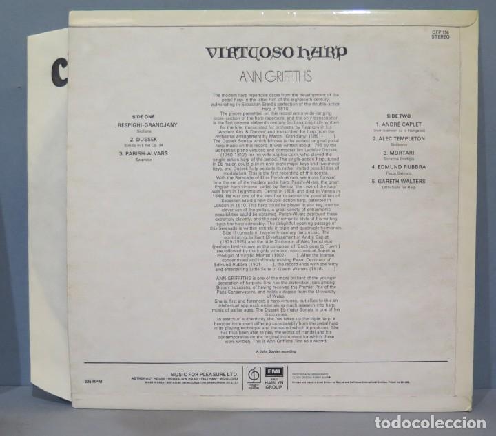 Discos de vinilo: LP. VIRTUOSO HARP. ANN GRIFFITHS - Foto 2
