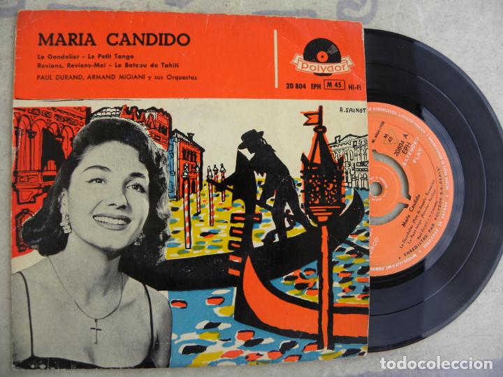 Discos de vinilo: MARIA CANDIDO -LE GONDOLIER -EP 1968 - Foto 1