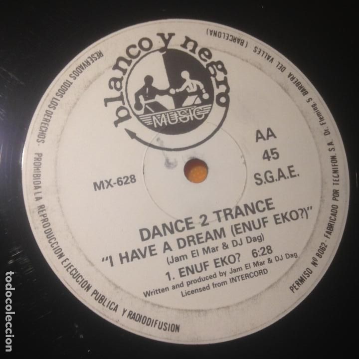 Discos de vinilo: DANCE 2 TRANCE - I HAVE A DREAM - MAXI - Foto 2