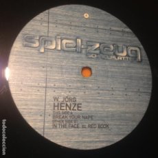 Discos de vinilo: W. JÖRG HENZE ‎– BREAK YOUR NAPE