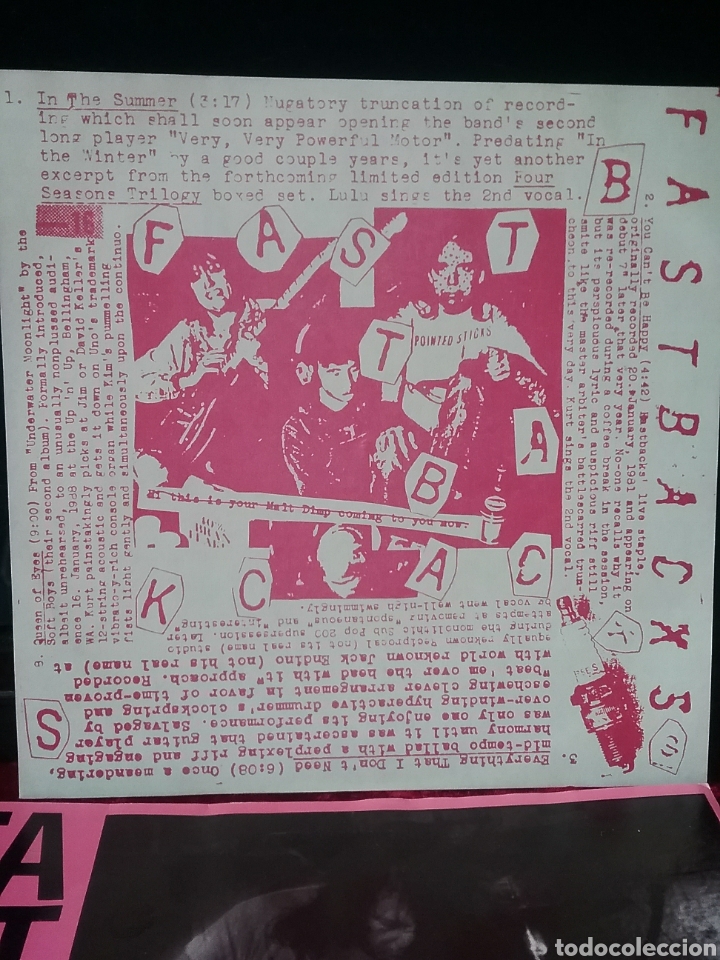 Discos de vinilo: FASTBACKS 1990 NO THREES RECORDS - Foto 6